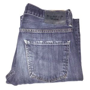 CITIZENS OF HUMANITY dark wash straight leg jeans